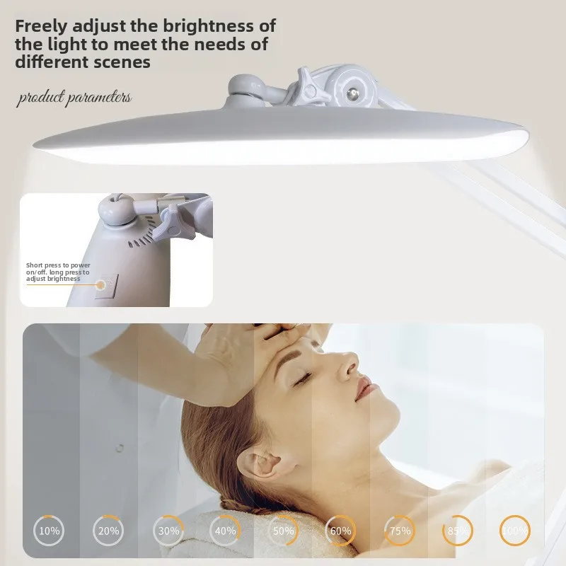 Desktop Foldable Eye-care Long Strip Lamp Minimalist LED Reading Light Beauty Lash Tattoo Lamptools