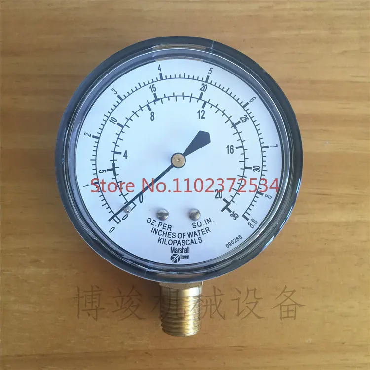 

Original MARSH Marshan 0~8.6KPA gas pressure gauge, barometer and micro pressure gauge G22709