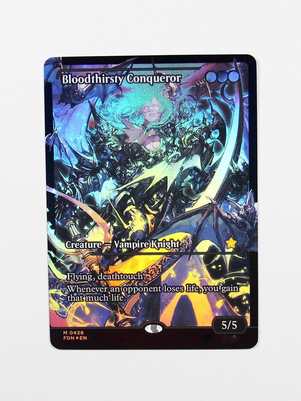 Foil FDN Magical Proxy Cards Game Quality Proxy Bloodthirsty Twinflame Doubling Kaito Gathering Board Game Trading Cards Proxy