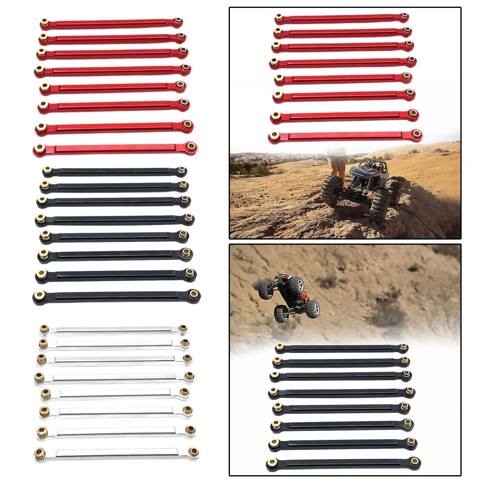 8x Chassis Fixing Rod RC Car Upgrade Accessories Modification Spare Parts for 1/12 RC Carwler Car MN128 MN86 Accessories