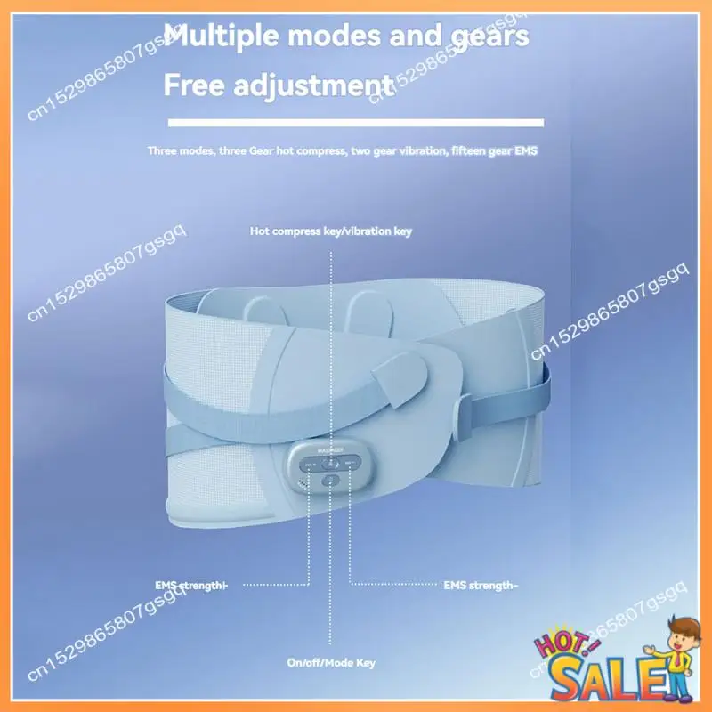 

AB68 Wireless Ems Waist Massager Intelligent Timing Belt With Heat And Vibration Function Three-Mode Body Shaping Belt