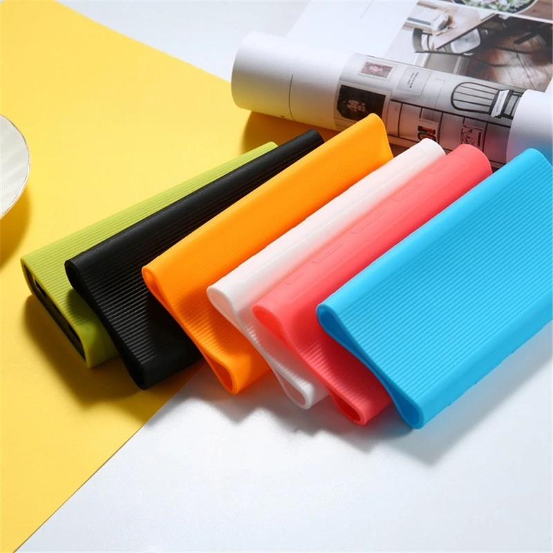 Silicone Protective Case for 20000mAh PLM07ZM/PB2050ZM/PLM18ZM Power Bank Anti-collision Non-slip Battery Charger Sleeve