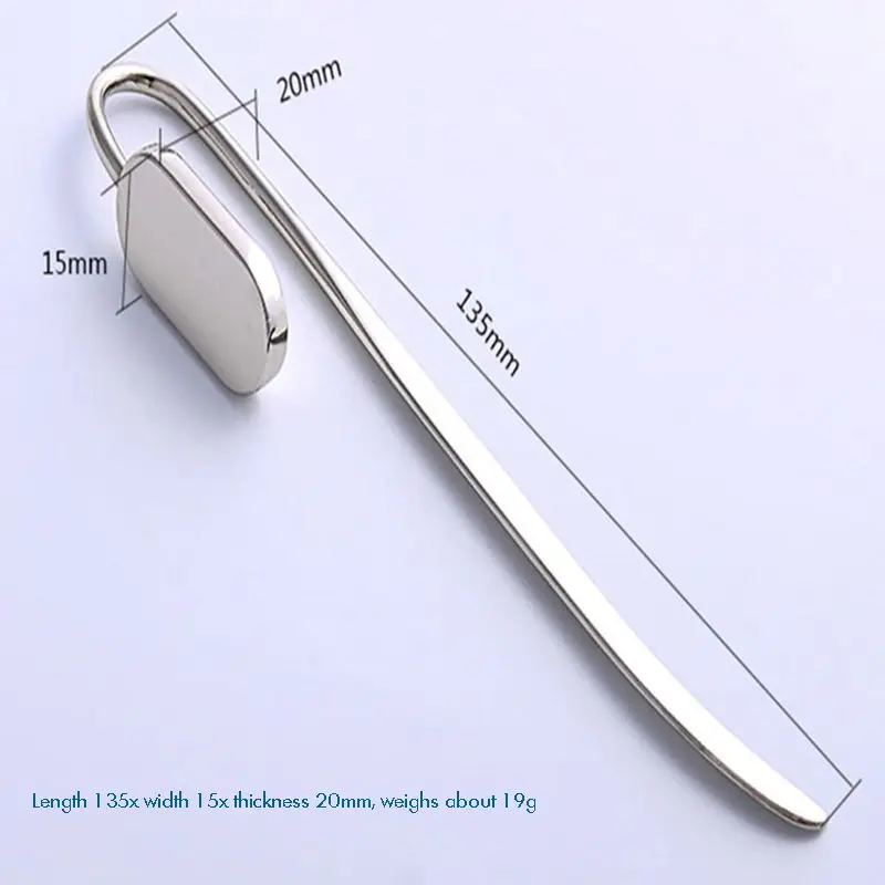 Zinc Alloy Bookmark Creactive Swan Neck Oval Metal Book Marker Hanger Clip Reading Page Holder Stationery Office Supply Gift