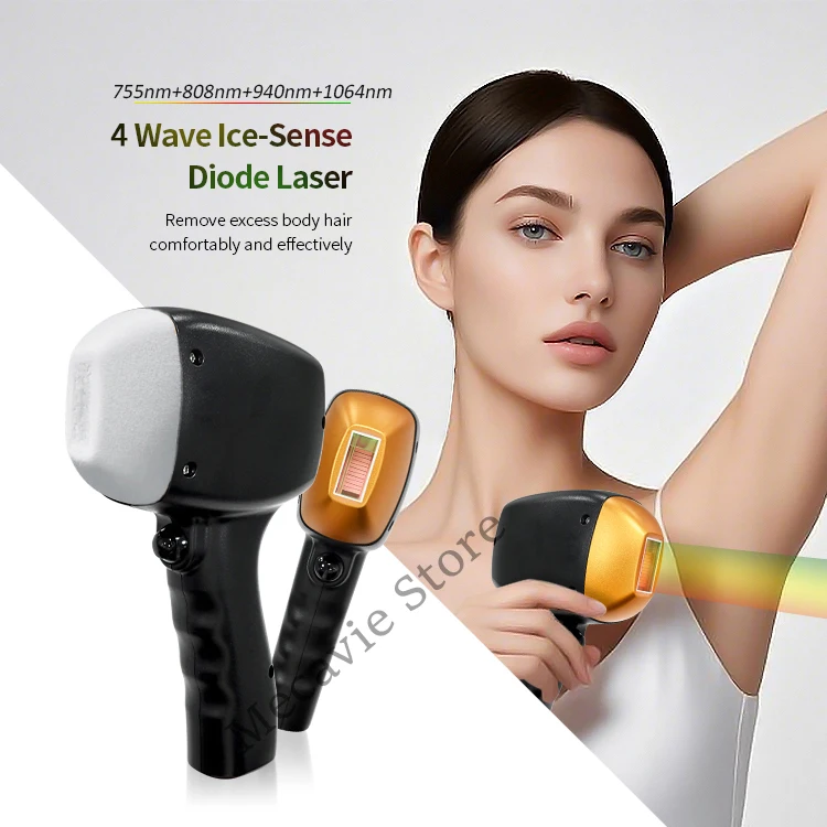 

Professional portable laser hair removal machine 808 diode 4 waves 808nm, 755nm, 940nm, 1064nm laser hair removal machine