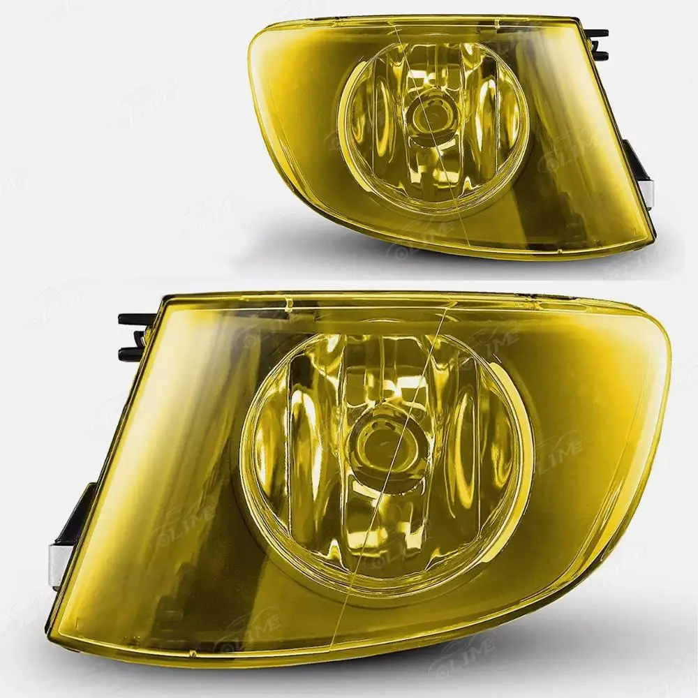 1Pair Yellow Lens Front Fog Lights For BMW 3 Series E92 E93 2007‑2011 Convertible Play Replacement Auto Fog Lamps Accessories