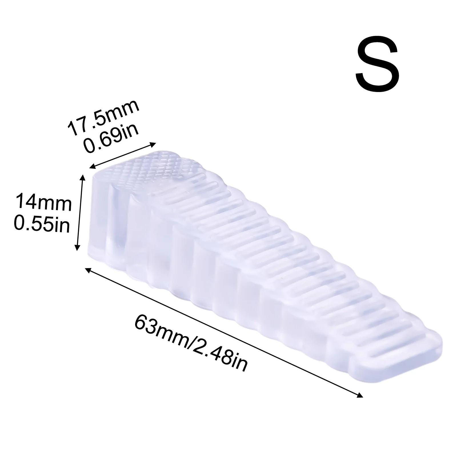 Silicone Door Stop Rolhas, cunha Doorstops, Anti-Colisão Bloco, Casa, Escritório, Retenção Traseira, 1Pc