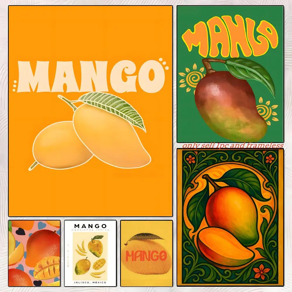 Mango Illustration Poster Gift with prints Home bedroom living room decoration promotion and display