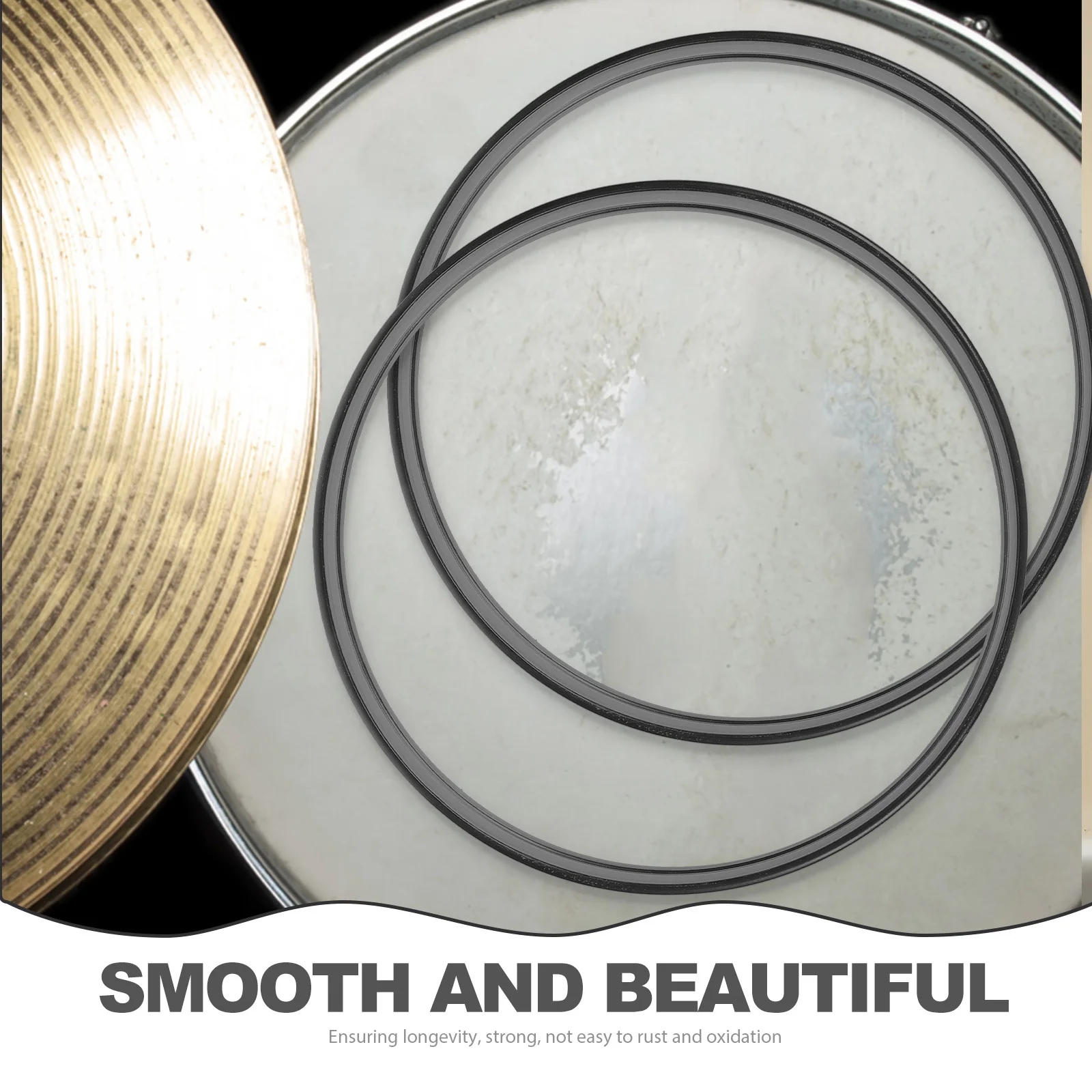 

Metal Snare Drum Hoop Ring Durable Replacement for 14 Inch Snare Drum Side Rim Accessories Music Instrument Supplies