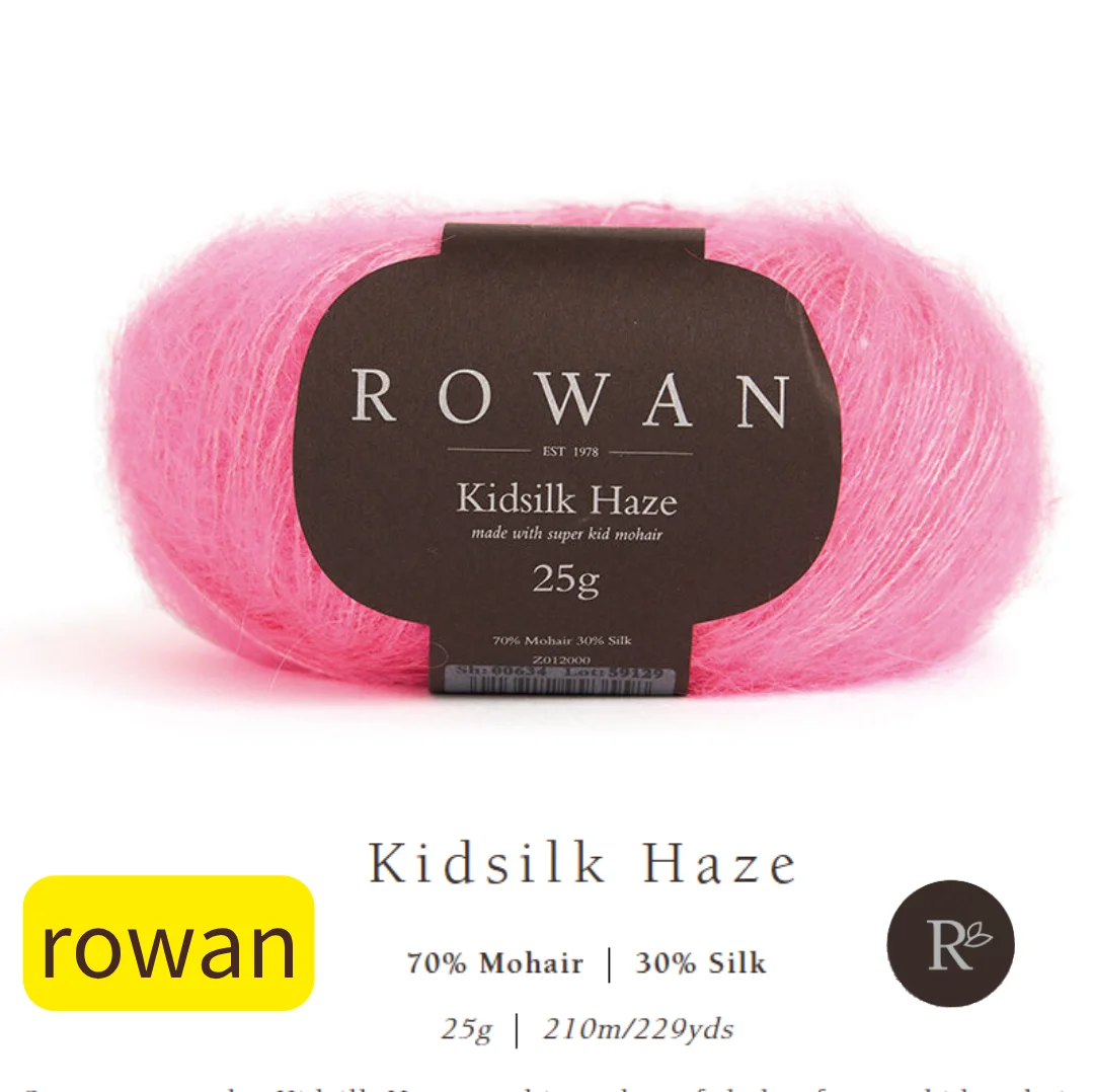 

Rowan Kilk Haze Silk Mohair Hand Knitted Yarn Wool Fabric for Children Winter Faion Accories Belts Hats Scarves