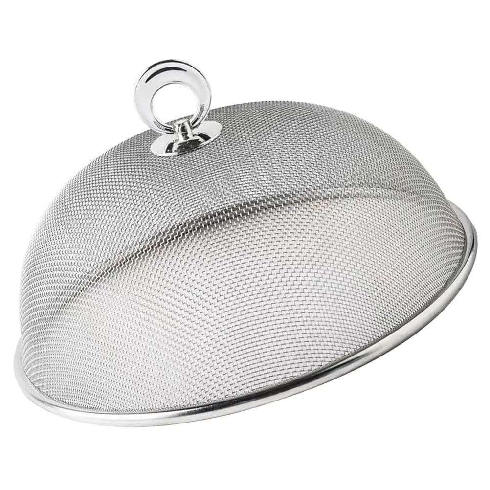 

Stainless Steel Mesh Dome Food Cover for Outdoor Picnic Camping Bbq Protection Reusable Rust Resistant Food Tent with Handle