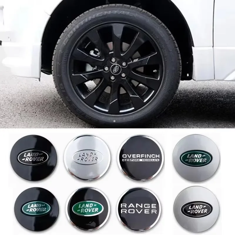 2025 NEW! →4Pcs/62MM Car Wheel Center Caps Hub Cover For Land Rover Discovery 2/3/4 Sport Range Rover Sport L322 Accessories