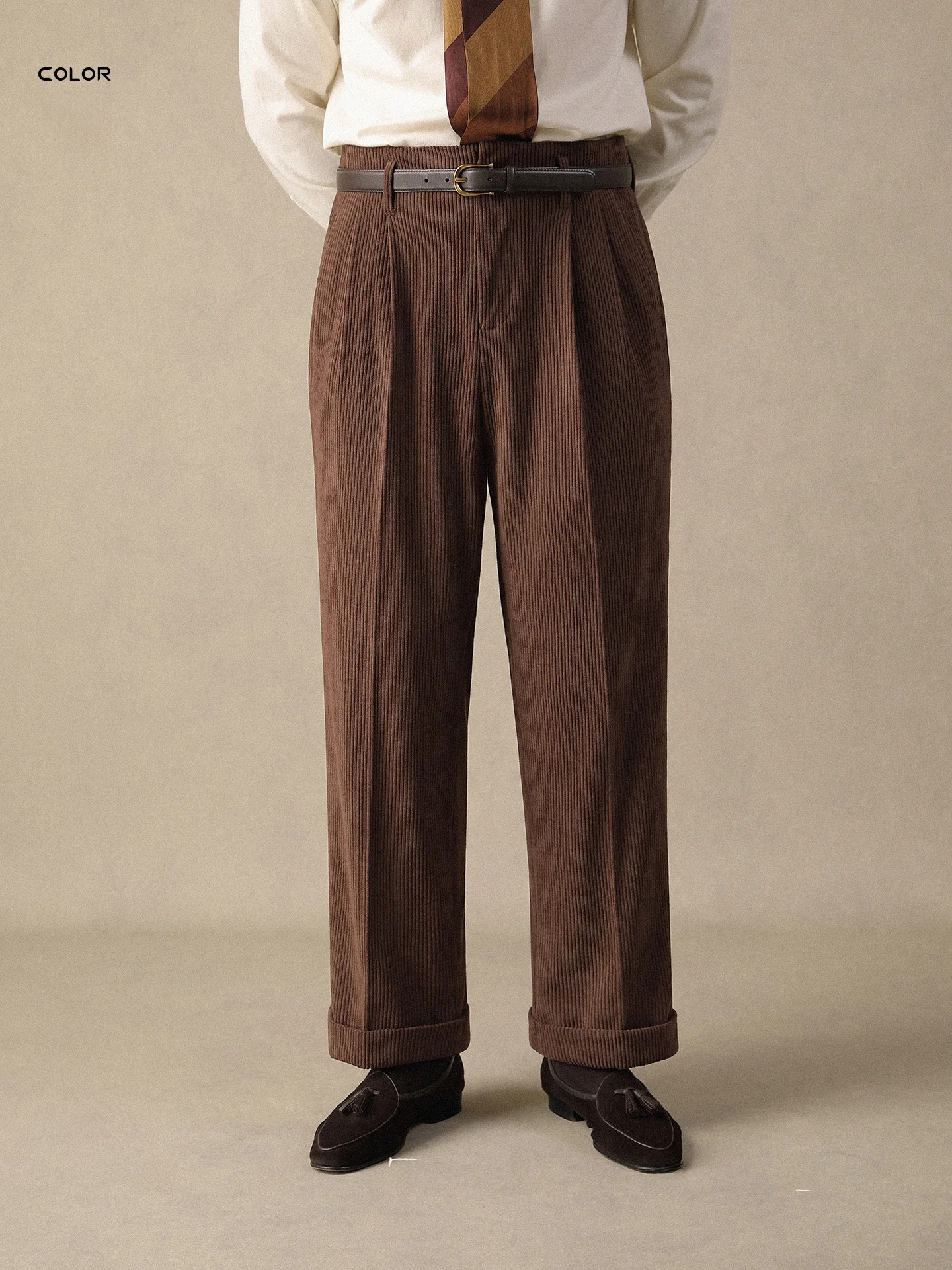 

Теплые мужские зимние брюки из вельвета прямого кроя, не требующие глажки, повседневные, длинные, деловые, зауженные, с высокой талией