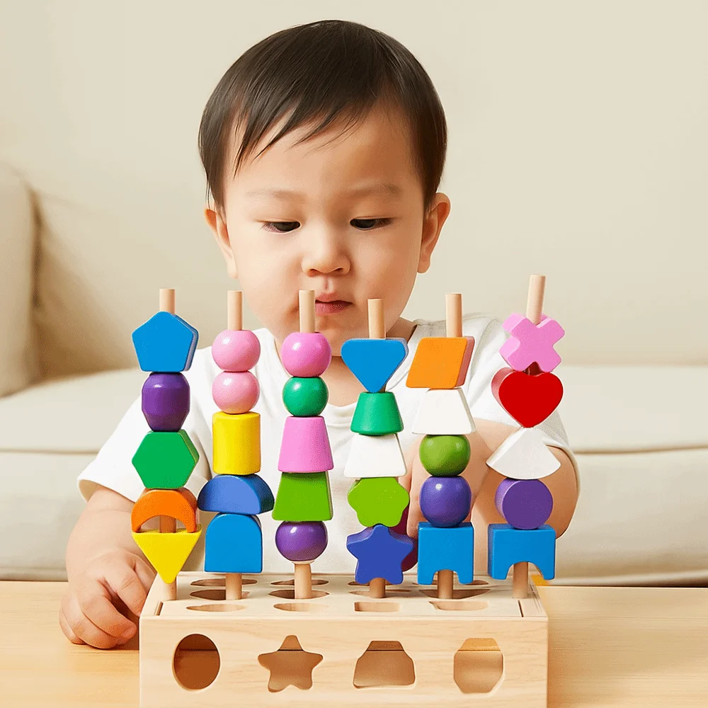 Geometrische kleurvorm Cognitie Speelgoed Interactief Montessori Vorm Matching Bordspel Uitdagingen Logisch denken