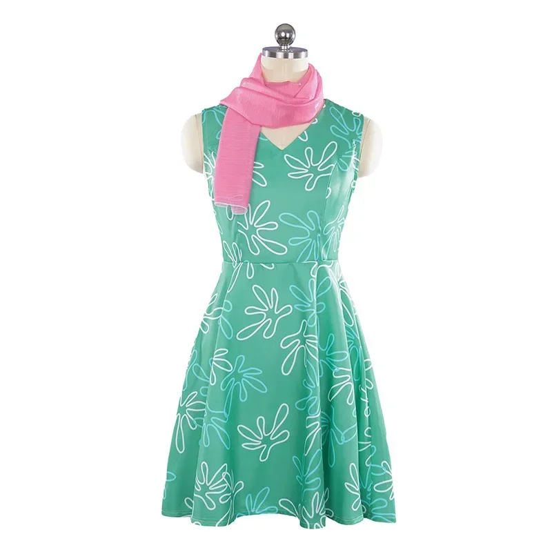 Inside Out Disgust Joy Costume Cosplay Abito da donna Abito uniforme Festa di carnevale di Halloween Gioco di ruolo Set completo per bambini adulti Cos