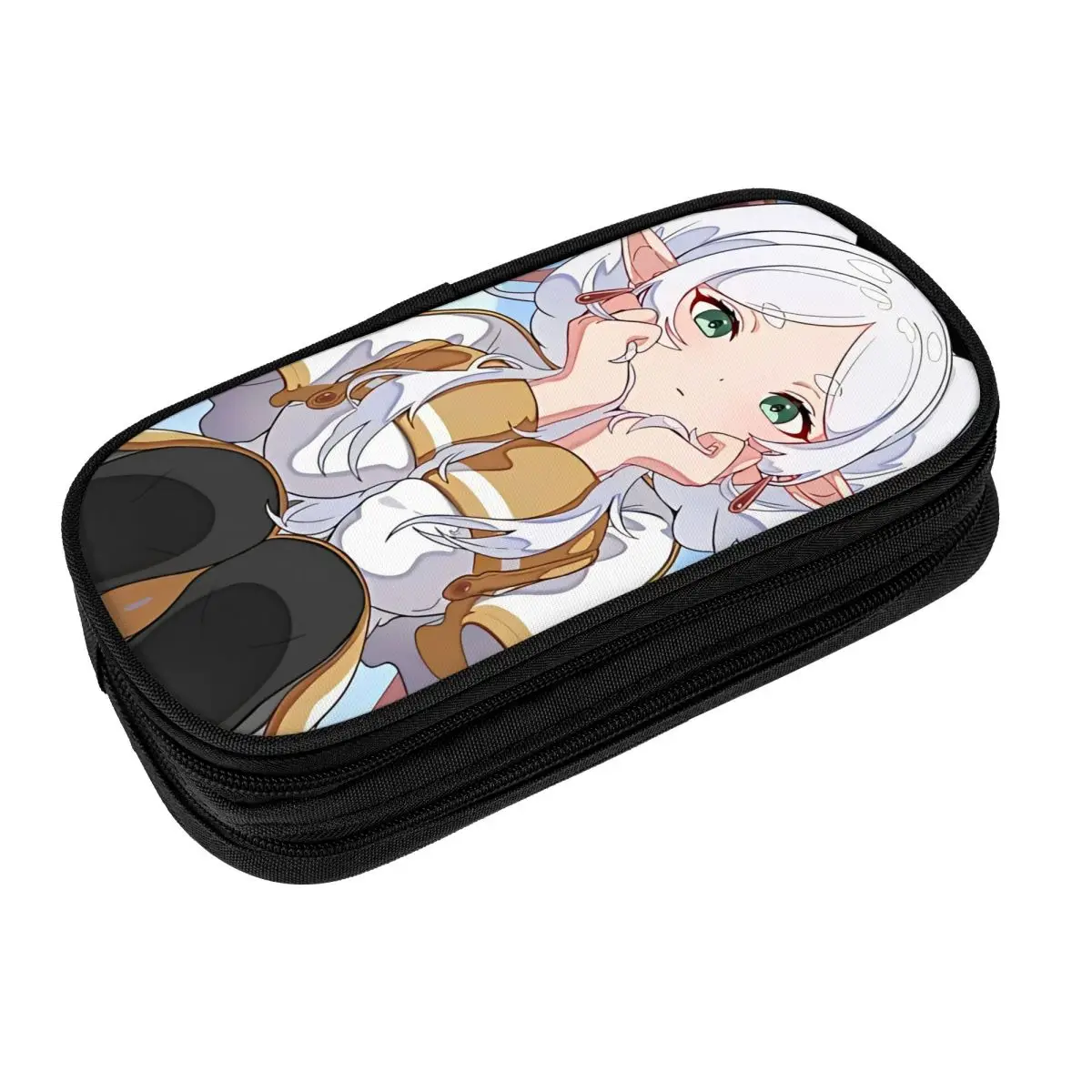 Cute Sousou No Frieren Pencil Cases Frieren Beyond Journey's End Pencilcases Pen Box for Student Large Storage Bags Office Gift