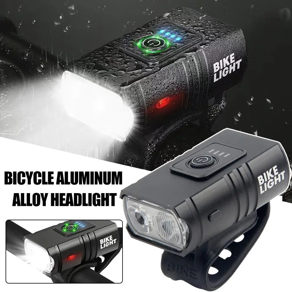 Bright Bicycle Light LED Front USB Rechargeable MTB Headlight Bike Bicycle Mountain Lamp Cycling Scooter Flashlight C3M6