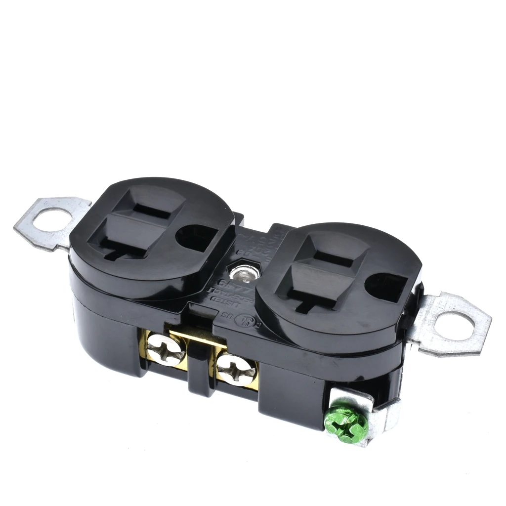 New American Double US NEMA 5-20R Generator Power outlet Anti-off 2way us industry power socket inline wire connector 120V 20A