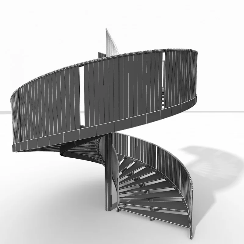 Custom.2025 High Quality Modern High End Rustic Staircase Metal Staircase Home And