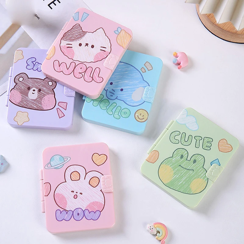 1PC น่ารักการ์ตูนหวีขนาดเล็กพร้อมกระจกแบบพกพา Mini Pocket หวีเดินทางกลางแจ้ง Hairdressing หวีส่วนบุคคลผมจัดแต่งทรงผมเครื่องมือ