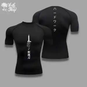 Toji Compression Shirt Sportswear Gymwear Gym Jujutsu Kaisen Compressions Anime Fushiguro Gym Clothing Zenin Anime Gym Muscles image 6