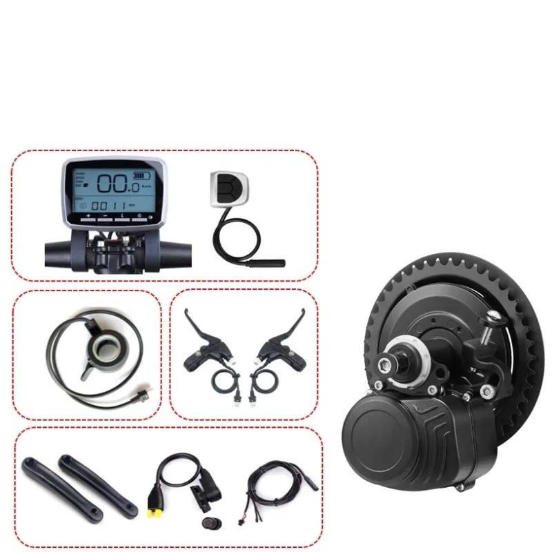 

TSDZ2B Датчик крутящего момента со средним приводом, комплект двигателя с дисплеем VLCD5, 36 В/48 В, 250 Вт, 350 Вт, 500 Вт для шоссейного велосипеда MTB, преобразование электронного велосипеда своими руками