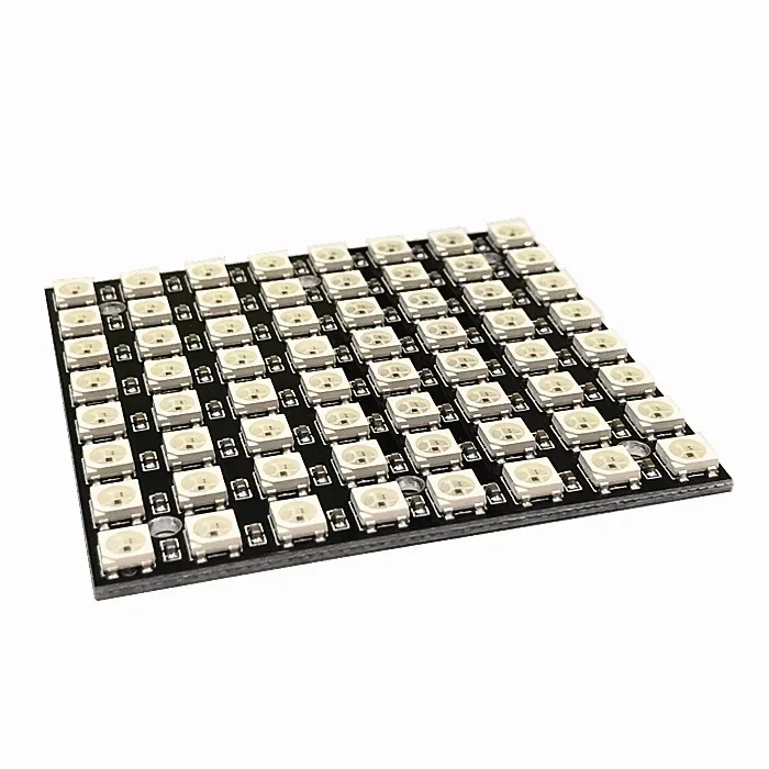 

NEW WS2812 LED 5050 RGB 8x8 LED Matrix for Arduino Brand New WS2812B 8*8 64-Bit Full Color 5050 RGB LED Lamp Panel Light