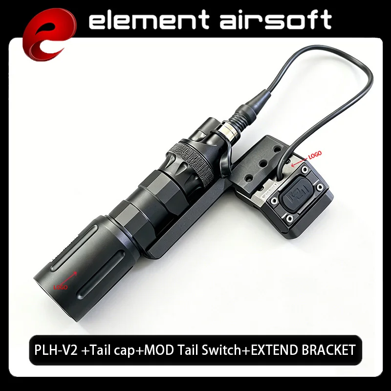 Tactical PLHV2 Flashlight High Power Scout Light Modlit PLH-