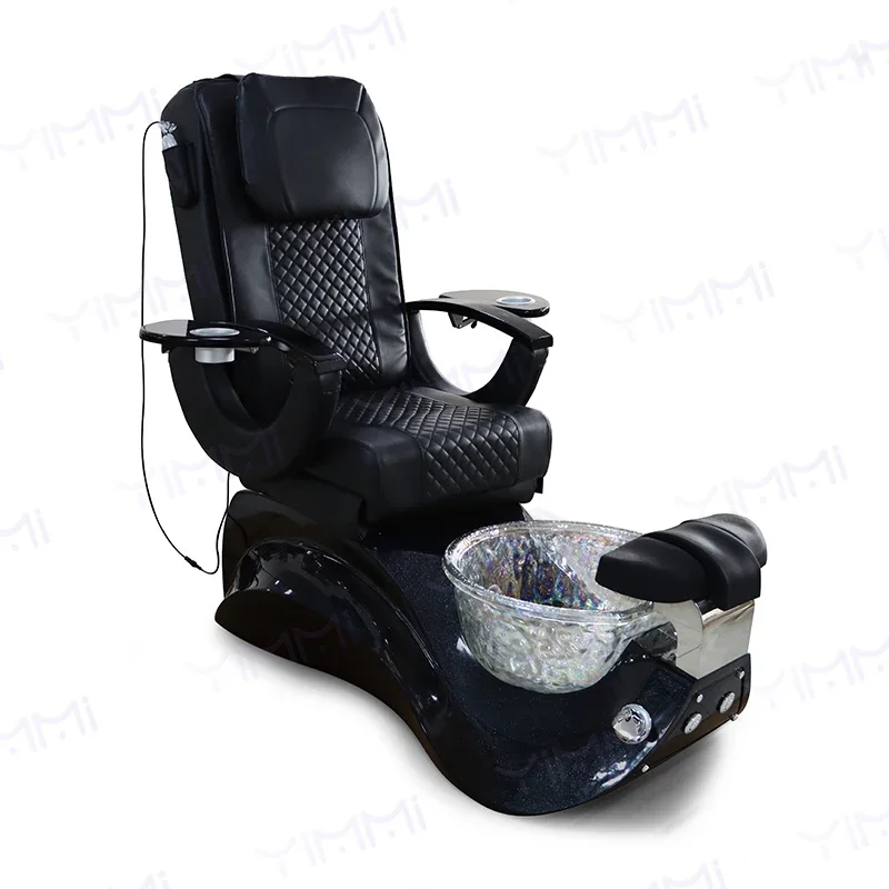 

Reclining Manicure Pedicure Chairs Nail Salon Station Luxury Foot Spa Chair Electric Massage Spa Pedicure Chair