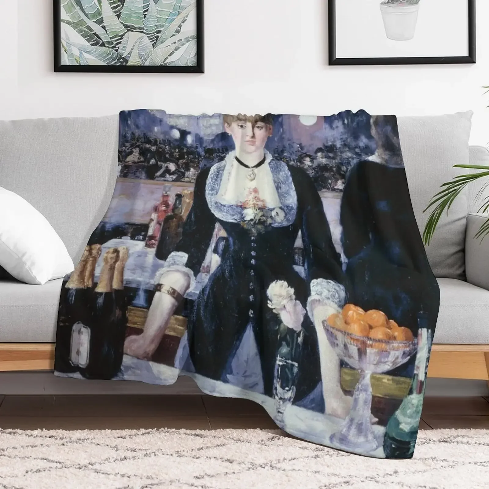 

A BAR AT THE FOLIES-BERGERE - EDOUARD MANET Throw Blanket christmas decoration Vintage Blankets