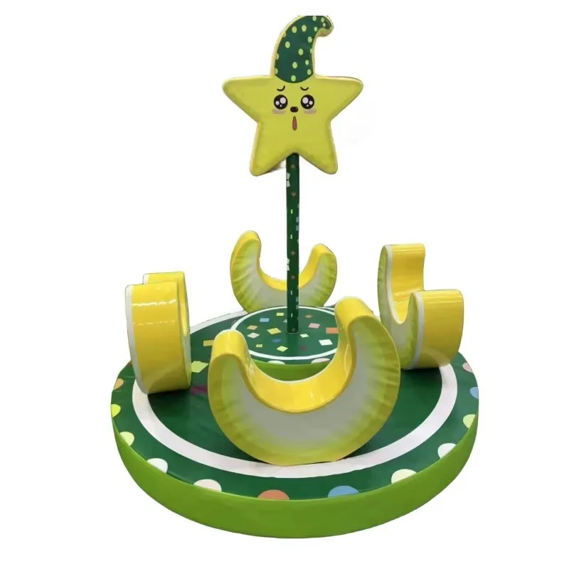 ملعب داخلي معدات اللعب الناعمة الدائرية الكهربائية للأطفال