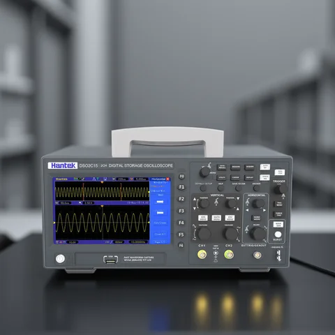 Oscilloscope Hantek Official Shop DSO2D15 Digital Oscilloscope 2 Channels 150Mhz Bandwidth 1GSa/s Sampling Rate 8M Storage Depth Data Storage