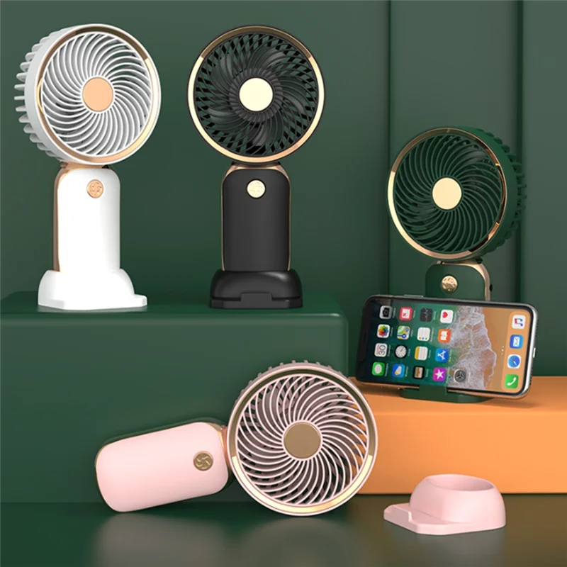 HGFLE-USB Mini Handheld Fan Small Personal Fan Makeup Eyelash Fan For Hiking Traveling Home Office D