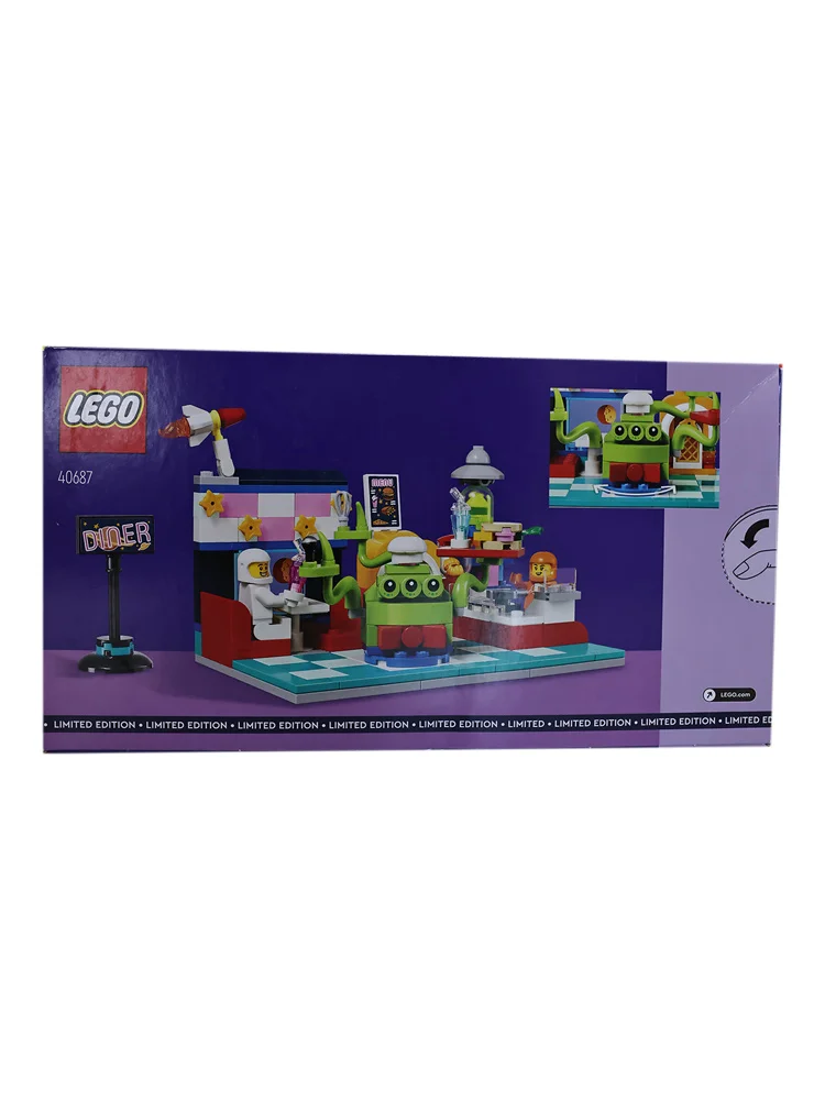 LEGO 40687 Promotion Series Alien Space Restaurant Building Blocks Puzzle Toy Gift