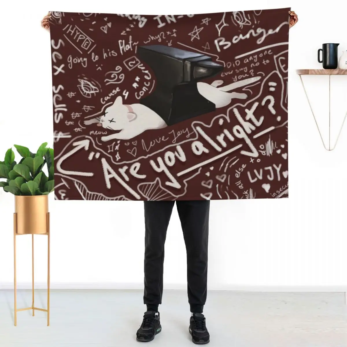 

Are You Alright Lovejoy Throw Blanket Year Round Soft Comfortable Blanket for Home