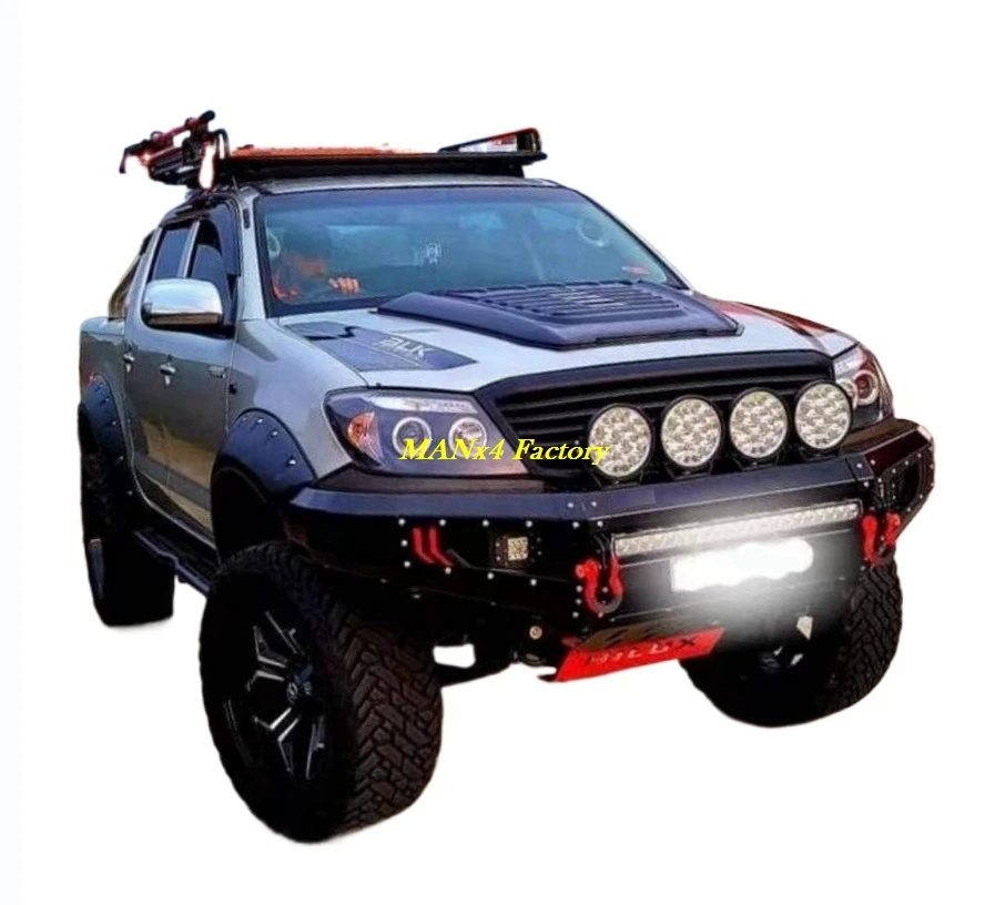

TOP Hilux Vigo 05-11 Front Bumper Steel Bull Bar Rear Bumper for Hilux Seventh Generation