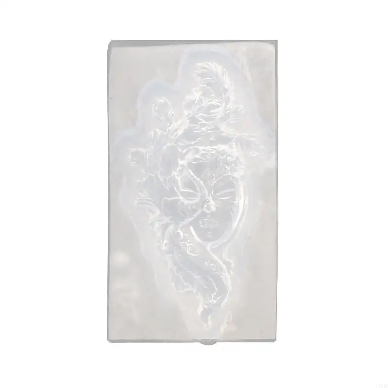 DIY مرآة آلهة الرقص فتاة سيليكون الايبوكسي العفن DIY للإبداع راقصة في قناع قلادة صياغة قالب للديكور #2