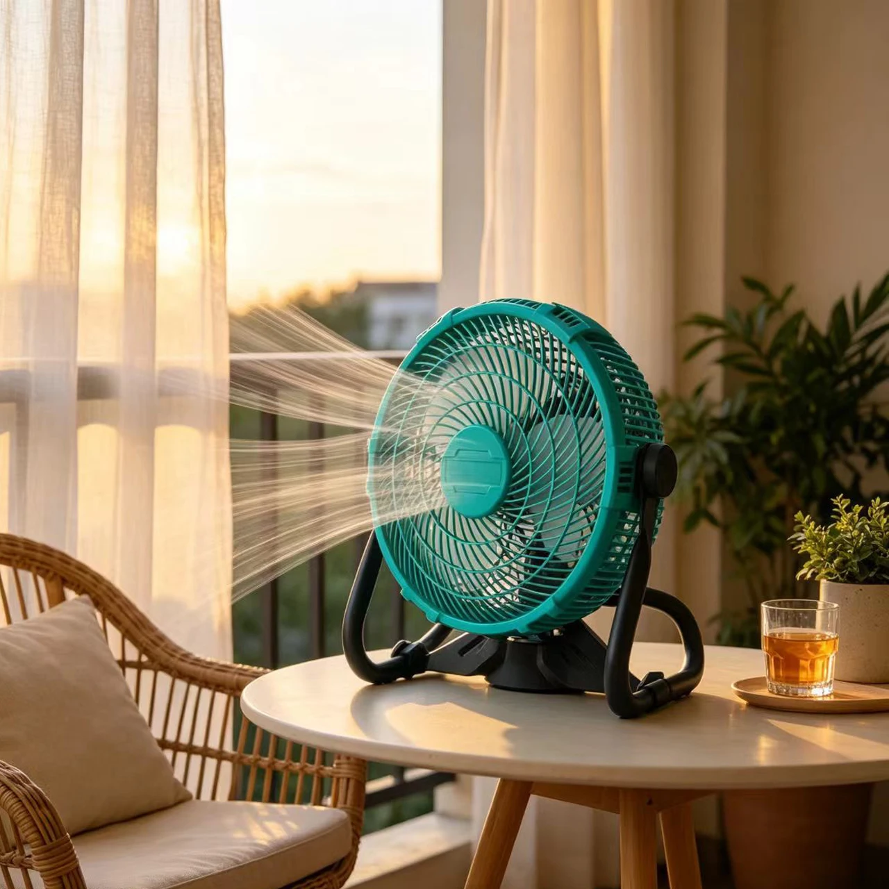 Outdoor Camping Fan 12 Inch Rechargeable Lithium-ion Fan FOR Battery For BL1830 BL1815 Strong Winds Garden Cooler