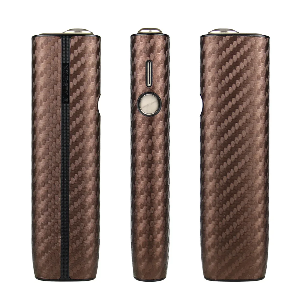 حافظة جلدية PU ملونة من ألياف الكربون لهاتف IQOS ILUMA ONE غطاء حماية