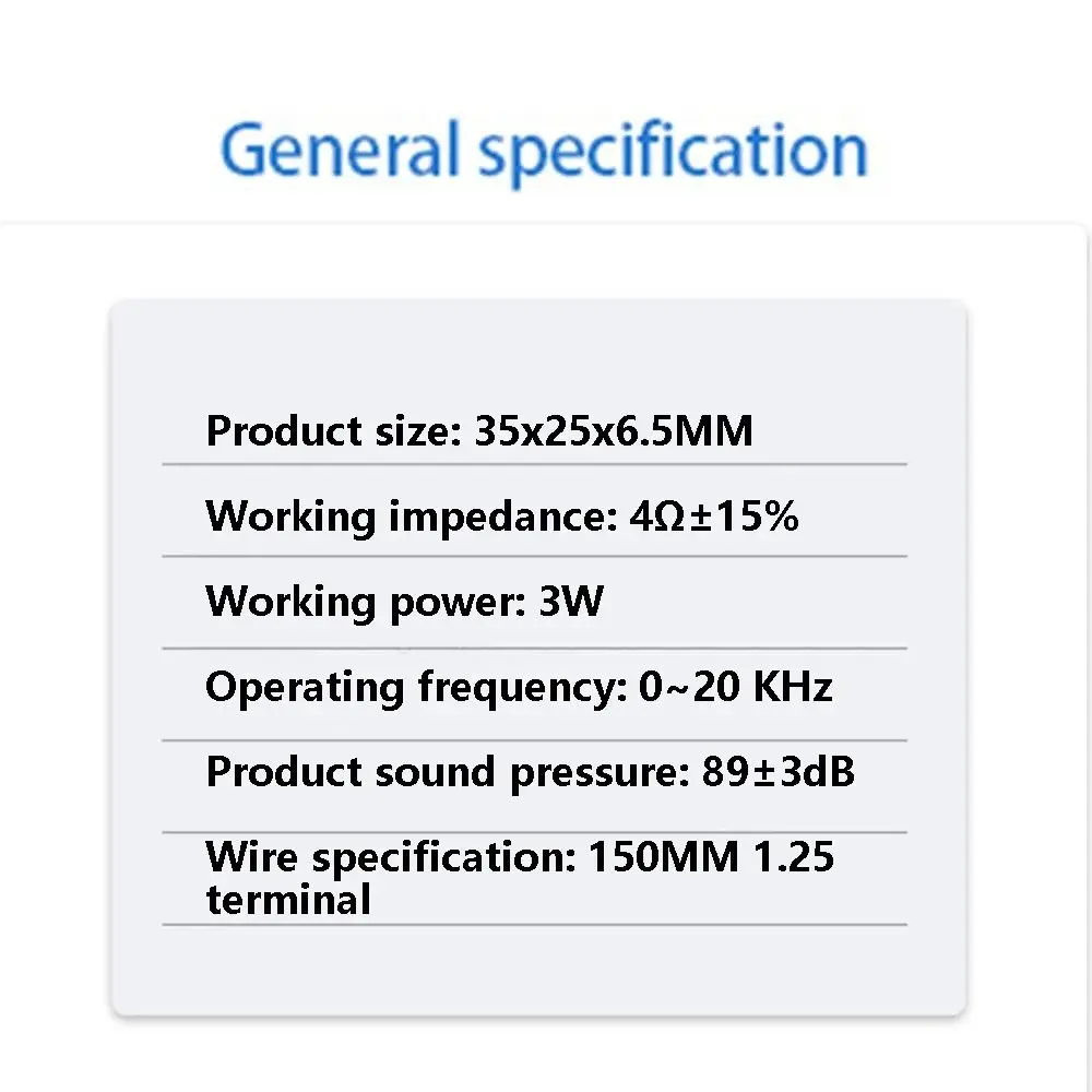 

Портативный широкополосный динамик 2831/3235, 4R 3W, ультратонкий, с разъемом, 4 Ом, 3 Вт, мини-динамик