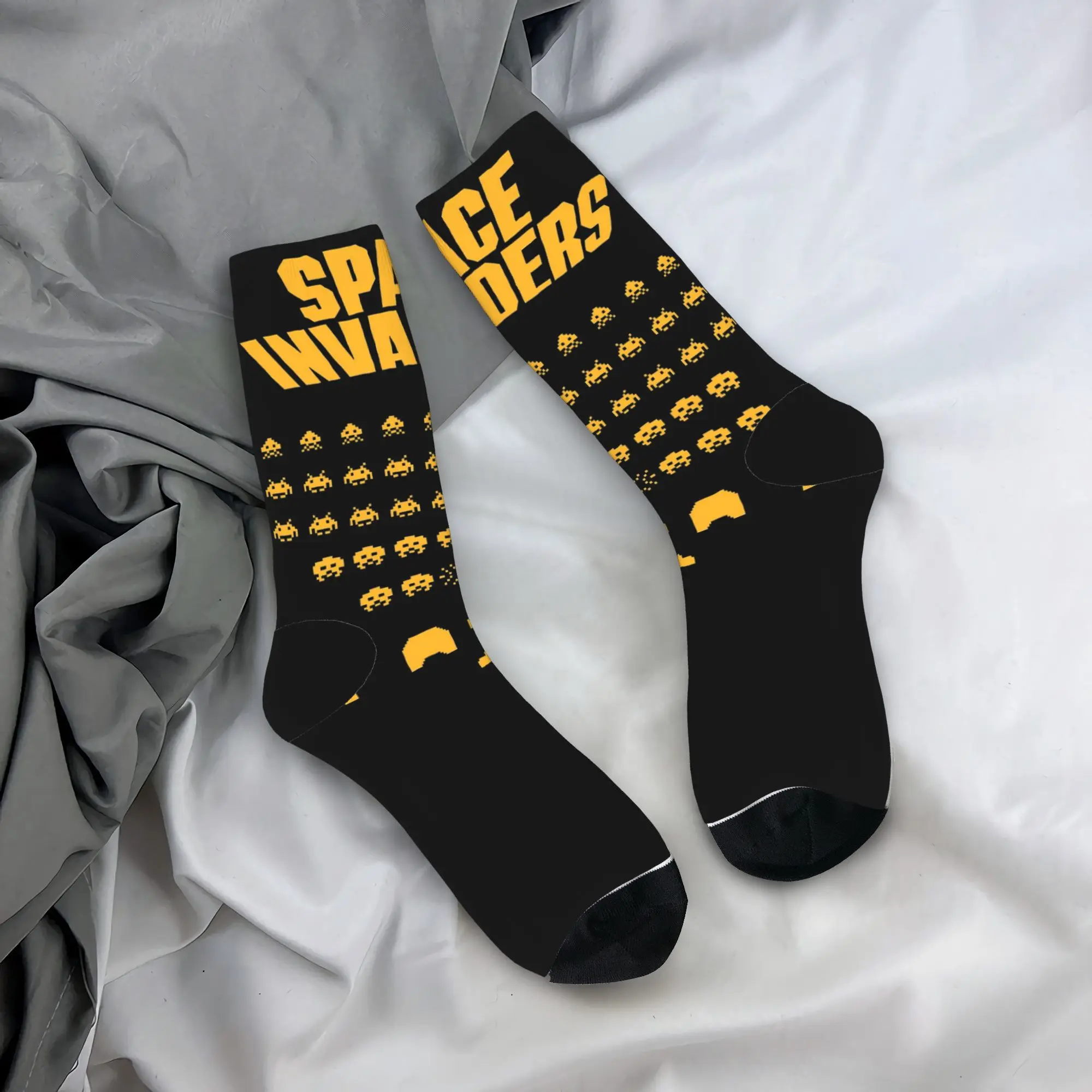 

Autumn Winter Casual Unisex Space Invaders Socks Non-slip Sports Socks