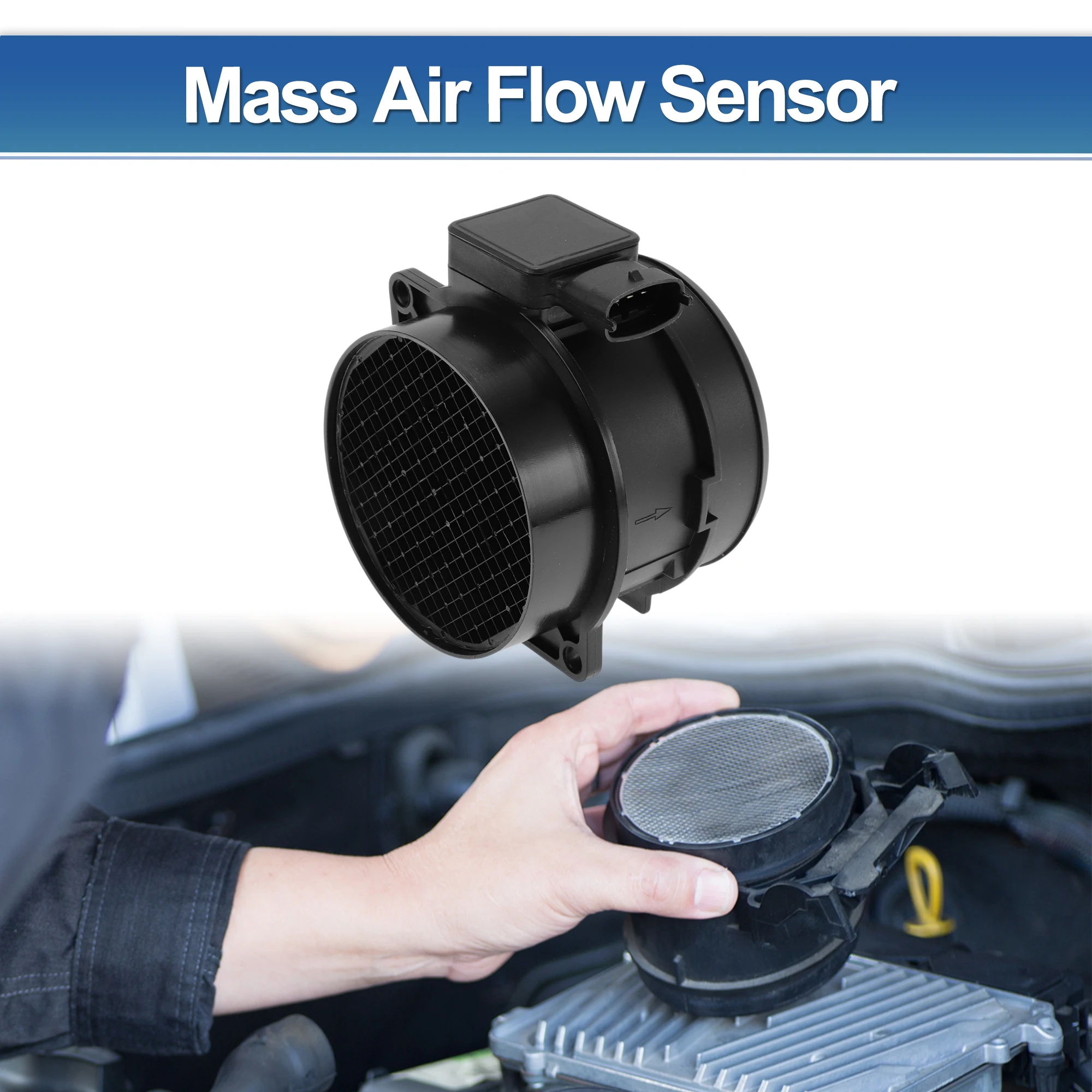 UXCELL Mass Air Flow Sensor Assembly No.12567377 for Cadillac STS 2005-2006