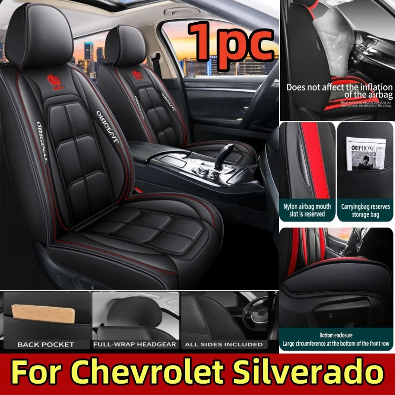 

For Chevrolet Silverado car Seat Cover All-inclusive artificial leather waterproof and wear-resistant front muscle seat cover