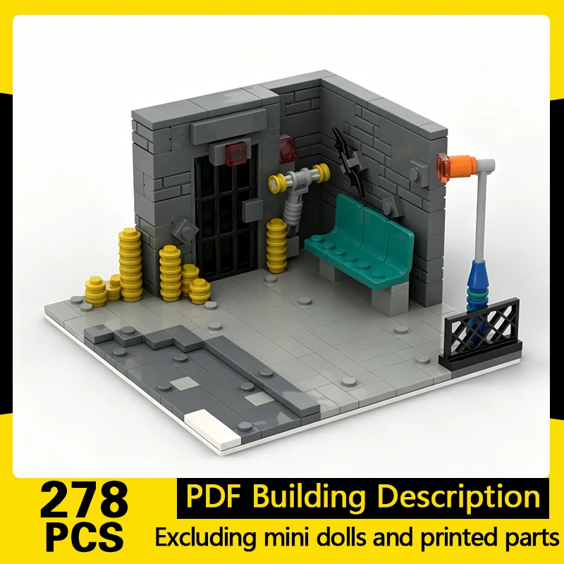 

Popular Anime Model MOC Building Bricks Warehouse Kidnapping Scene Modular Technology Gifts Holiday Assemble Children Toys Suit