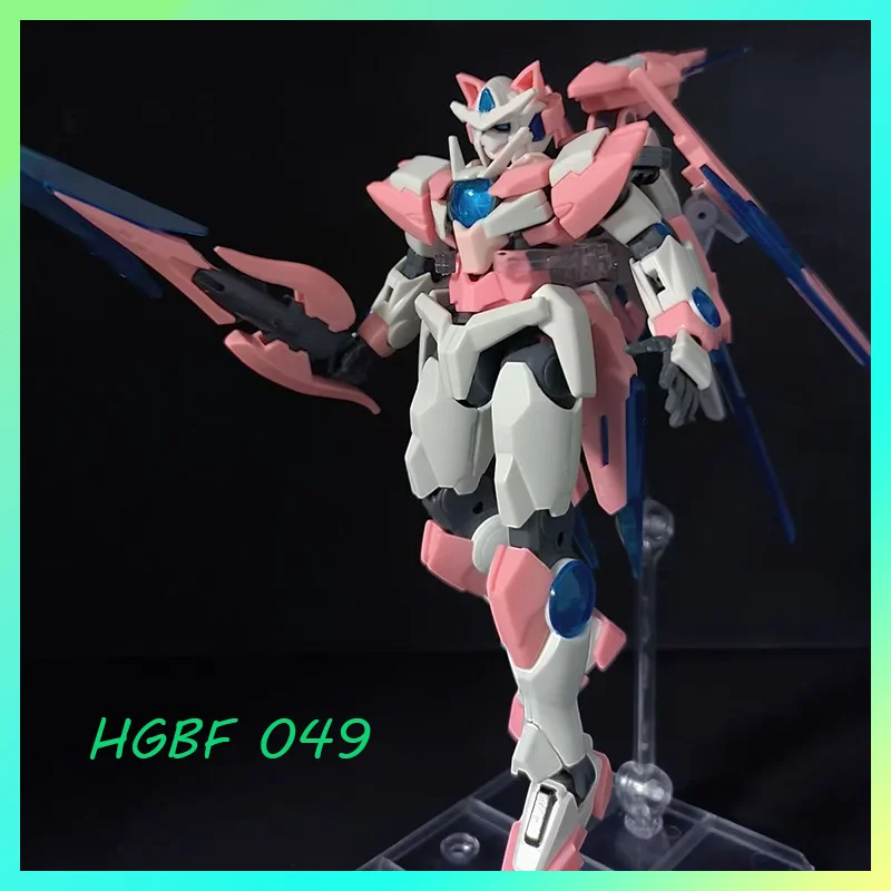 

In-stock Galaxy HGBF 049 1/144 00 Shia Qan Sumeragi Quantum Type Cat Ear Assembly Model Kit Anime Figure Children's Toy Gift