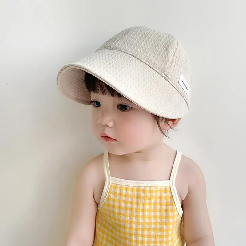 Baby Summer Hat Sunshade Hat for Infant Boy Girl Korean Fashion Solid Color Baby Peak Cap Summer Travel Outdoor Baseball Cap