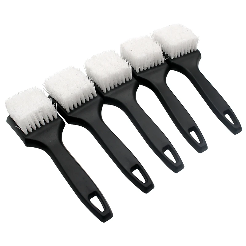 1 Pcs Car Tire Rim Brush Wheel Hub Cleaning Brushes Car Wheels Detailing Cleaning Accessories Black White Tire Car Washing Tool