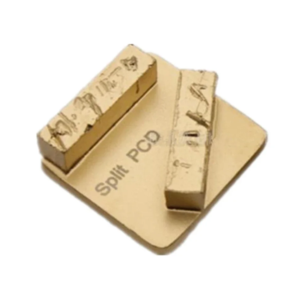 9 zapatos de molienda de diamante Redi Lock PCD con segmentos divididos dobles para eliminación de recubrimiento en amoladoras de suelo
