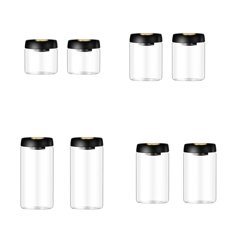

Hot SV-Coffee Beans Glass Jar Household Vacuum Sealed Tank Food Storage Organizer Household Kitchen Containers