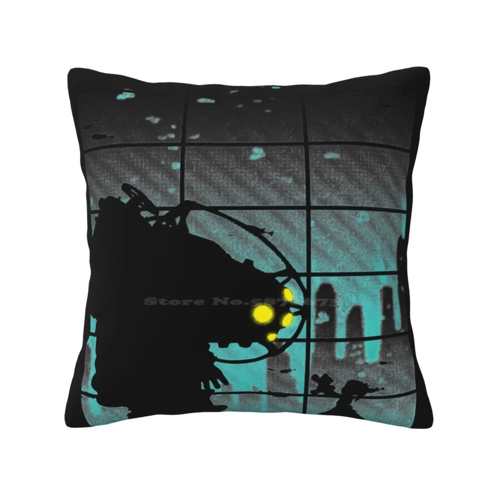 Come On , Mr. Bubbles Fashion Sofa Throw Pillow Cover Pillowcase Adam Rapture Andrew Ryan Angel Big Daddy Bigdaddy Bioshock