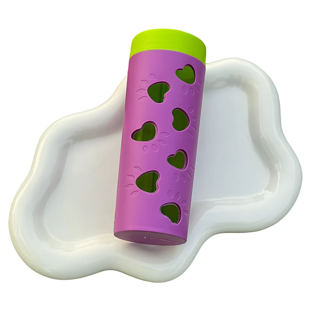 Neues Hunde-Slow-Feeder-Spielzeug mit Leckerli-Spender, Langlebiges Rollendes Leck- und Kauspielzeug zur Langeweile-Bekämpfung, 1 Stück – Detail 6